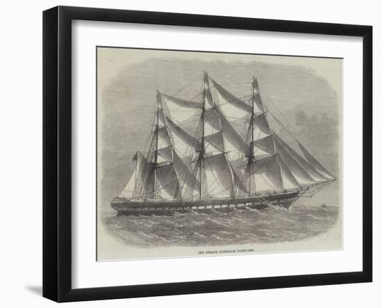 The Sobraon, Australian Packet-Ship-Edwin Weedon-Framed Giclee Print