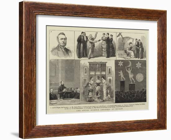 The Social Science Congress at Dublin-null-Framed Giclee Print