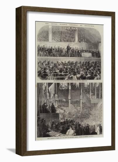 The Social Science Congress at Edinburgh-null-Framed Giclee Print