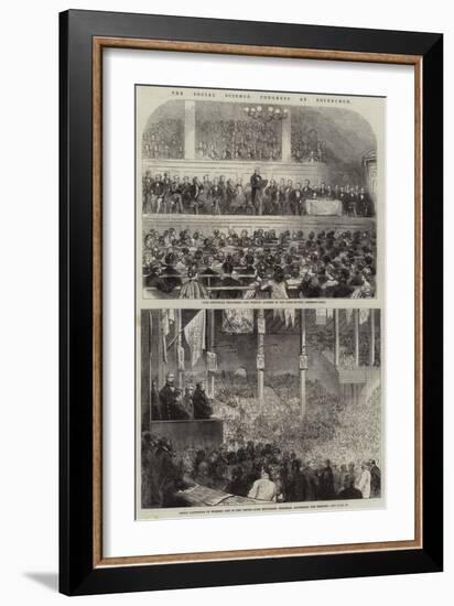 The Social Science Congress at Edinburgh-null-Framed Giclee Print