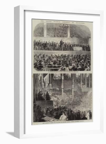 The Social Science Congress at Edinburgh-null-Framed Giclee Print