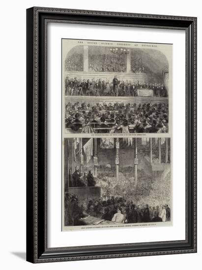 The Social Science Congress at Edinburgh-null-Framed Giclee Print