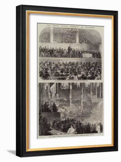 The Social Science Congress at Edinburgh-null-Framed Giclee Print