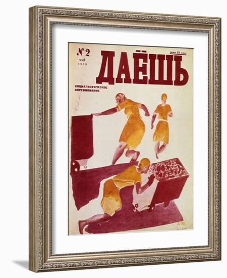 The Socialist Emulation, 1929-Dmitriy Stakhievich Moor-Framed Giclee Print