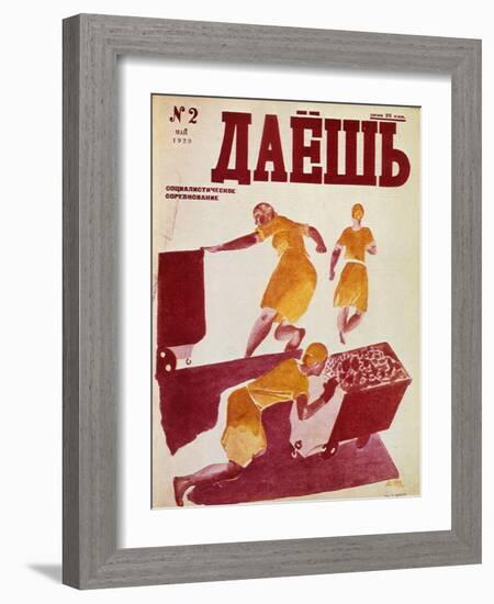 The Socialist Emulation, 1929-Dmitriy Stakhievich Moor-Framed Giclee Print