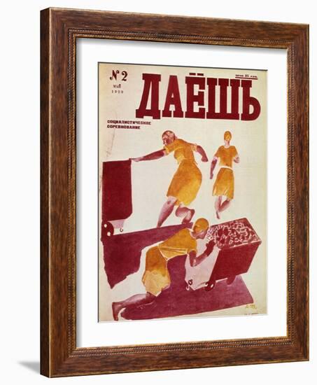 The Socialist Emulation, 1929-Dmitriy Stakhievich Moor-Framed Giclee Print