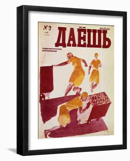 The Socialist Emulation, 1929-Dmitriy Stakhievich Moor-Framed Giclee Print