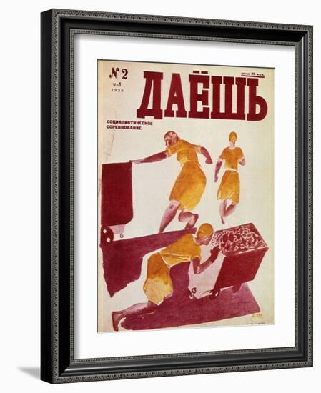 The Socialist Emulation, 1929-Dmitriy Stakhievich Moor-Framed Giclee Print