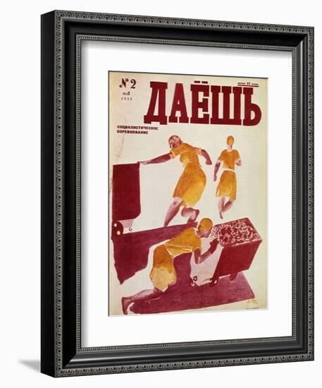 The Socialist Emulation, 1929-Dmitriy Stakhievich Moor-Framed Giclee Print