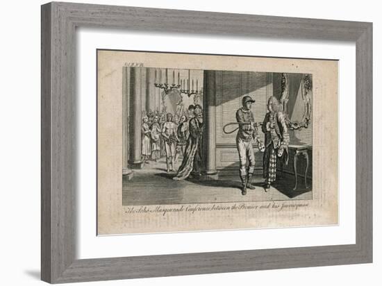 The Soho Masquerade Conference Between the Premier and His Journeyman-English School-Framed Giclee Print