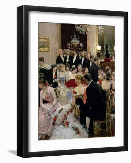 The Soiree, circa 1880-Jean Béraud-Framed Giclee Print