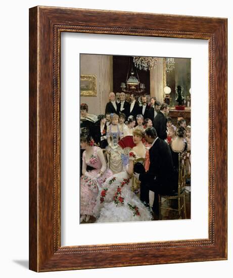 The Soiree, circa 1880-Jean Béraud-Framed Giclee Print