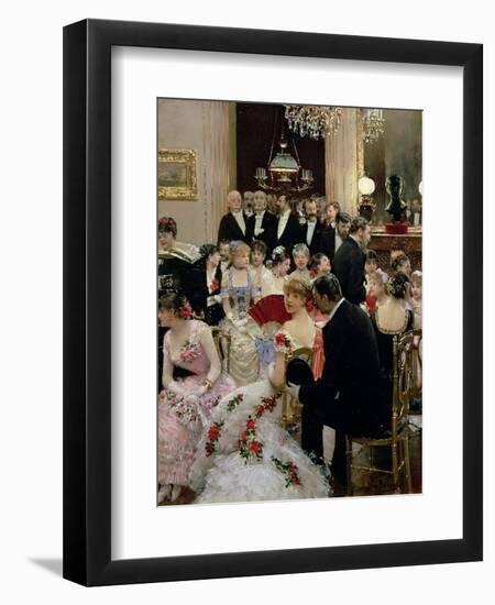 The Soiree, circa 1880-Jean Béraud-Framed Giclee Print