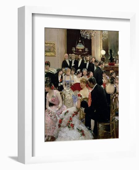 The Soiree, circa 1880-Jean Béraud-Framed Giclee Print