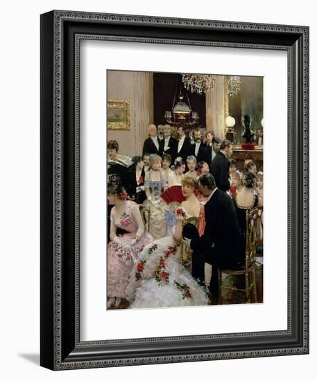 The Soiree, circa 1880-Jean Béraud-Framed Giclee Print