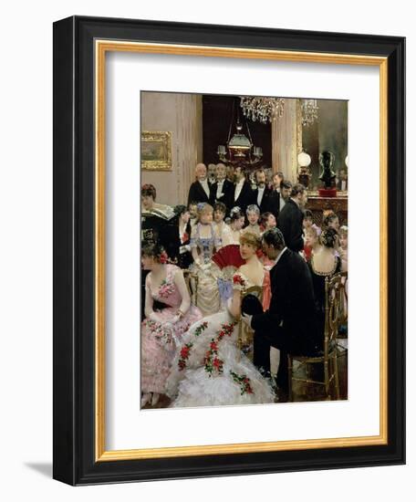 The Soiree, circa 1880-Jean Béraud-Framed Giclee Print