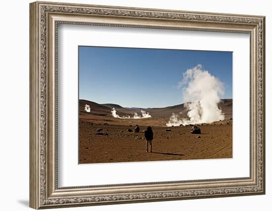 The Sol De Manana Geysers, a Geothermal Field at a Height of 5000 Metres, Bolivia, South America-James Morgan-Framed Photographic Print