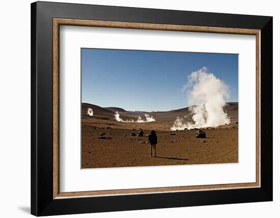 The Sol De Manana Geysers, a Geothermal Field at a Height of 5000 Metres, Bolivia, South America-James Morgan-Framed Photographic Print