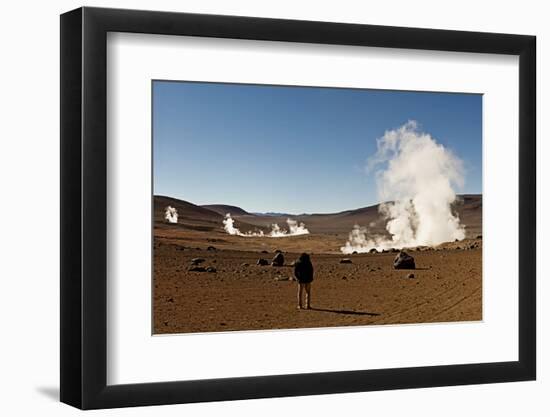 The Sol De Manana Geysers, a Geothermal Field at a Height of 5000 Metres, Bolivia, South America-James Morgan-Framed Photographic Print