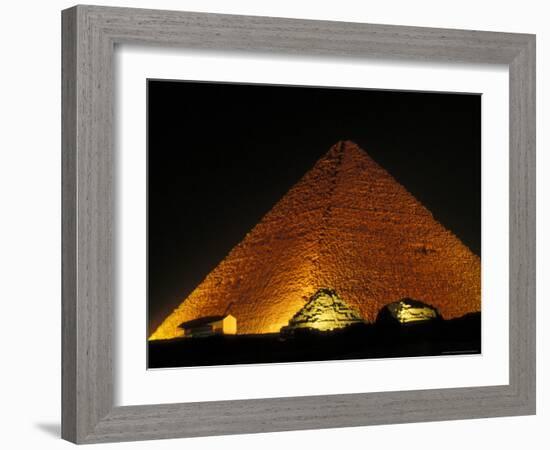 The Solar Barque Museum at the Pyramid of Cheops, Egypt-Claudia Adams-Framed Photographic Print