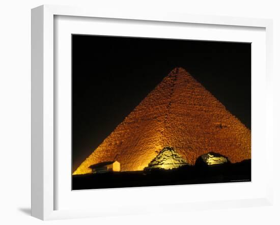 The Solar Barque Museum at the Pyramid of Cheops, Egypt-Claudia Adams-Framed Photographic Print