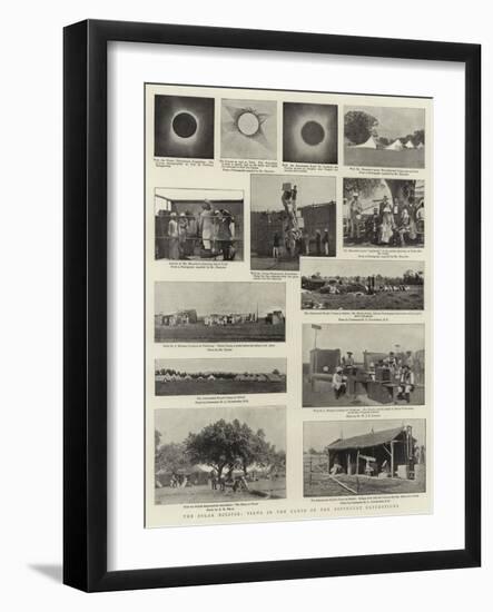 The Solar Eclipse, Views in the Camps of the Different Expedition-null-Framed Giclee Print