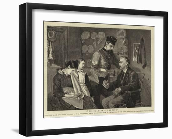 The Soldier's Parting-William Carpenter-Framed Giclee Print