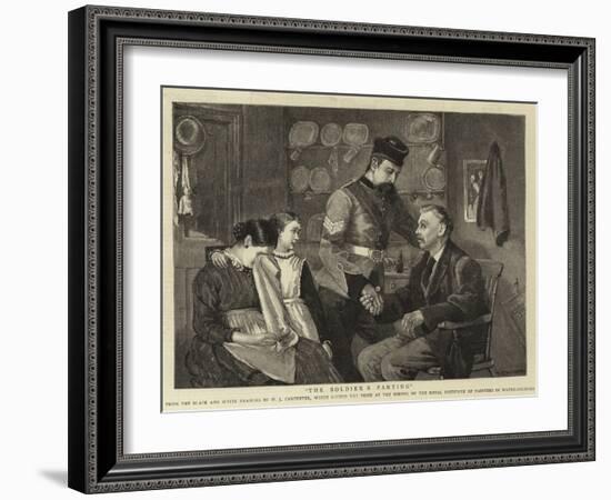 The Soldier's Parting-William Carpenter-Framed Giclee Print