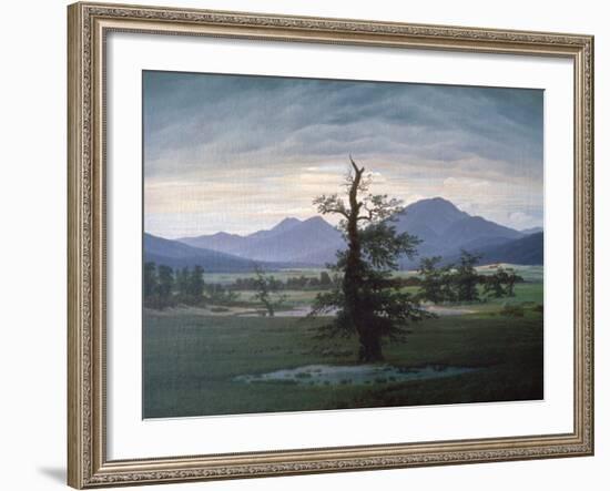 The Solitary Tree, 1823-Caspar David Friedrich-Framed Giclee Print