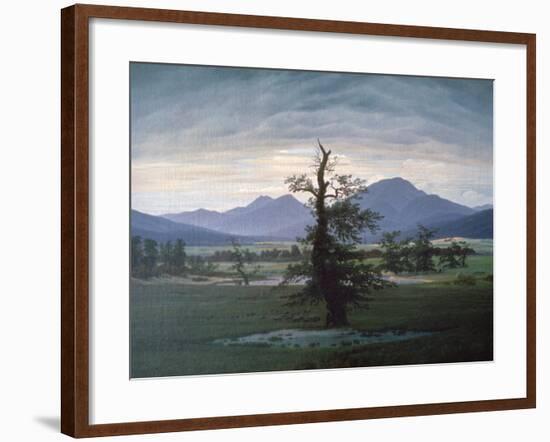 The Solitary Tree, 1823-Caspar David Friedrich-Framed Giclee Print