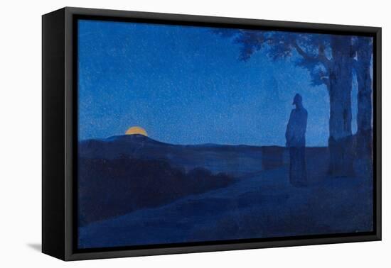 The Solitude of Christ, 1897 (Oil on Wood)-Alphonse Osbert-Framed Premier Image Canvas