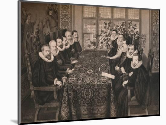 'The Somerset House Conference, 1604', 1604, (1904)-Unknown-Mounted Giclee Print