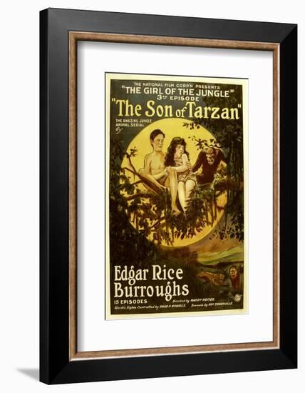 The Son of Tarzan, Gordon Griffith, Mae Giraci in 'Episode 3: the Girl of the Jungle', 1920-null-Framed Photo