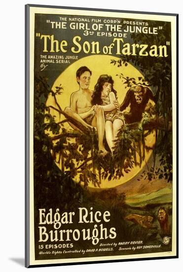 The Son of Tarzan, Gordon Griffith, Mae Giraci in 'Episode 3: the Girl of the Jungle', 1920-null-Mounted Photo