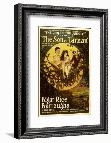 The Son of Tarzan, Gordon Griffith, Mae Giraci in 'Episode 3: the Girl of the Jungle', 1920-null-Framed Photo