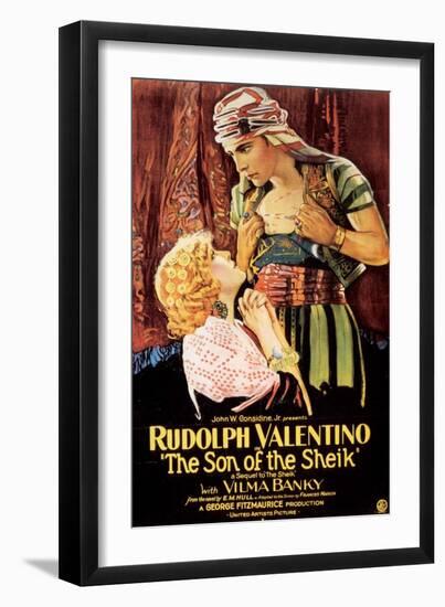 The Son Of The Sheik, Rudolph Valentino, USA, 1926-null-Framed Giclee Print