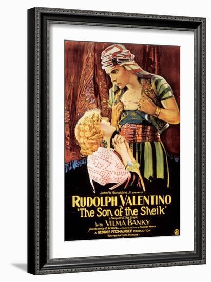 The Son Of The Sheik, Rudolph Valentino, USA, 1926-null-Framed Giclee Print