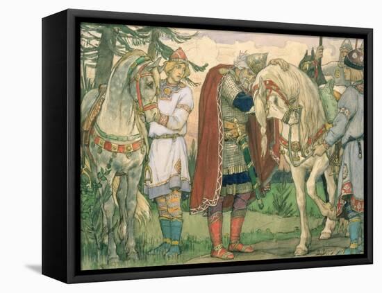 The Song of Prince Oleg, 1899-Victor Mikhailovich Vasnetsov-Framed Premier Image Canvas