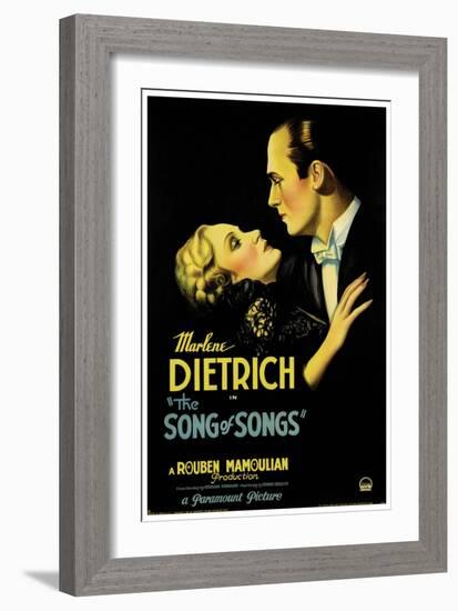 THE SONG OF SONGS, left: Marlene Dietrich, Brian Aherne, 1933-null-Framed Premium Giclee Print