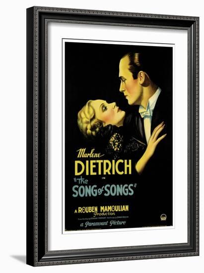 THE SONG OF SONGS, left: Marlene Dietrich, Brian Aherne, 1933-null-Framed Premium Giclee Print