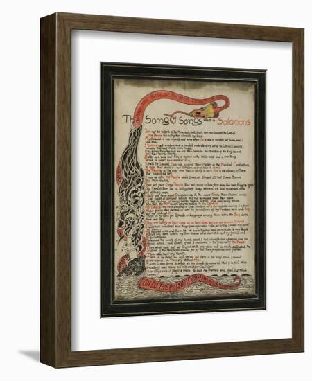 The Song of Songs Which Is Solomon's, 8th September 1907-Rudyard Kipling-Framed Giclee Print