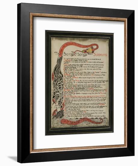 The Song of Songs Which Is Solomon's, 8th September 1907-Rudyard Kipling-Framed Giclee Print