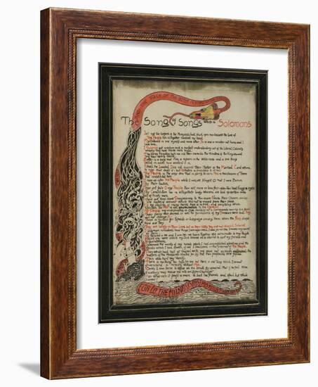 The Song of Songs Which Is Solomon's, 8th September 1907-Rudyard Kipling-Framed Giclee Print