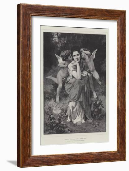 The Song of Spring, in the Paris Exhibition-William-Adolphe Bouguereau-Framed Giclee Print