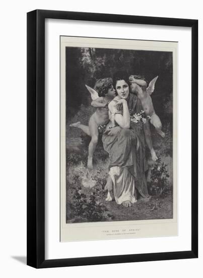 The Song of Spring, in the Paris Exhibition-William-Adolphe Bouguereau-Framed Giclee Print