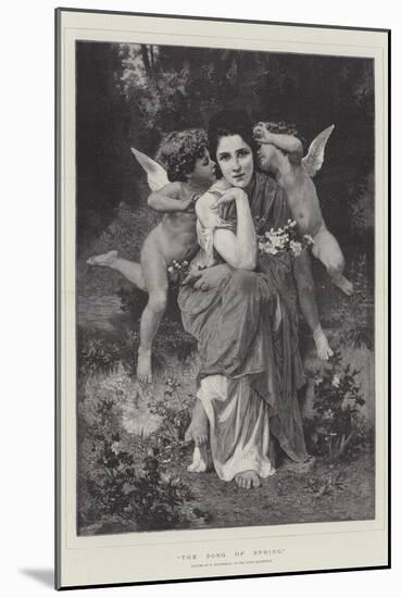 The Song of Spring, in the Paris Exhibition-William-Adolphe Bouguereau-Mounted Giclee Print