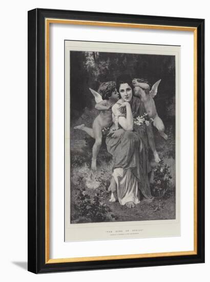 The Song of Spring, in the Paris Exhibition-William-Adolphe Bouguereau-Framed Giclee Print