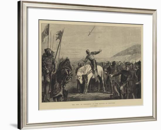 The Song of Taillefer at the Battle of Hastings-null-Framed Giclee Print