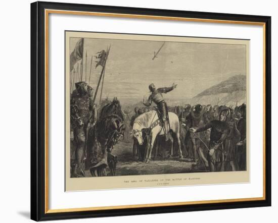 The Song of Taillefer at the Battle of Hastings-null-Framed Giclee Print