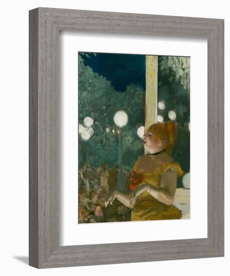 The Song of the Dog, Gouache and Pastel on Monotype-Edgar Degas-Framed Premium Giclee Print